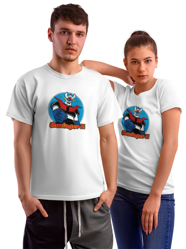 Футболка Mazinger Z гигантский робот аниме — Белая, фото 1