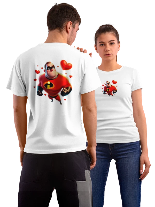Футболка Боб Парр Суперсемейка Incredibles — Белая, фото 1