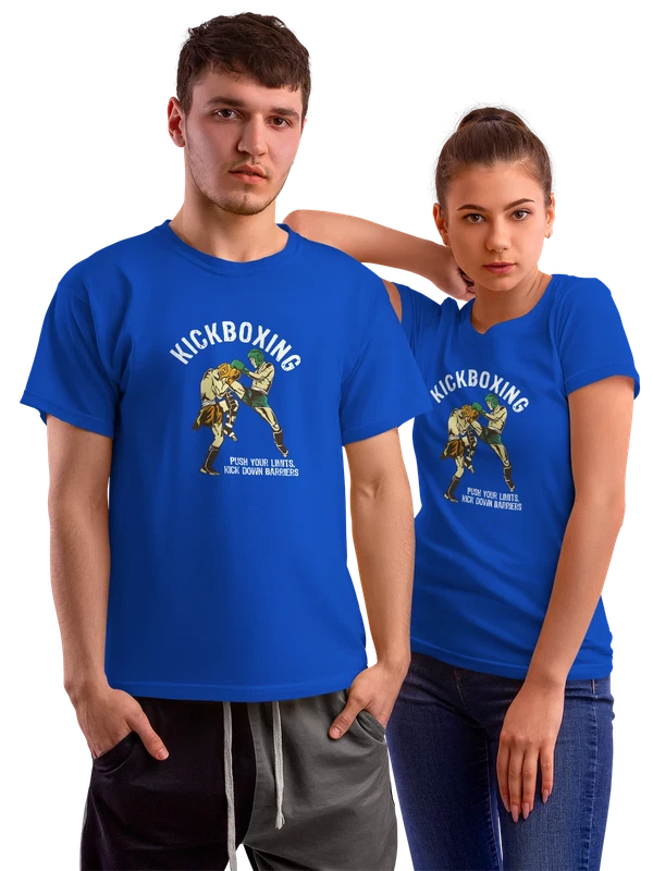 Футболка кикбоксинг kickboxing — Синяя, фото 1