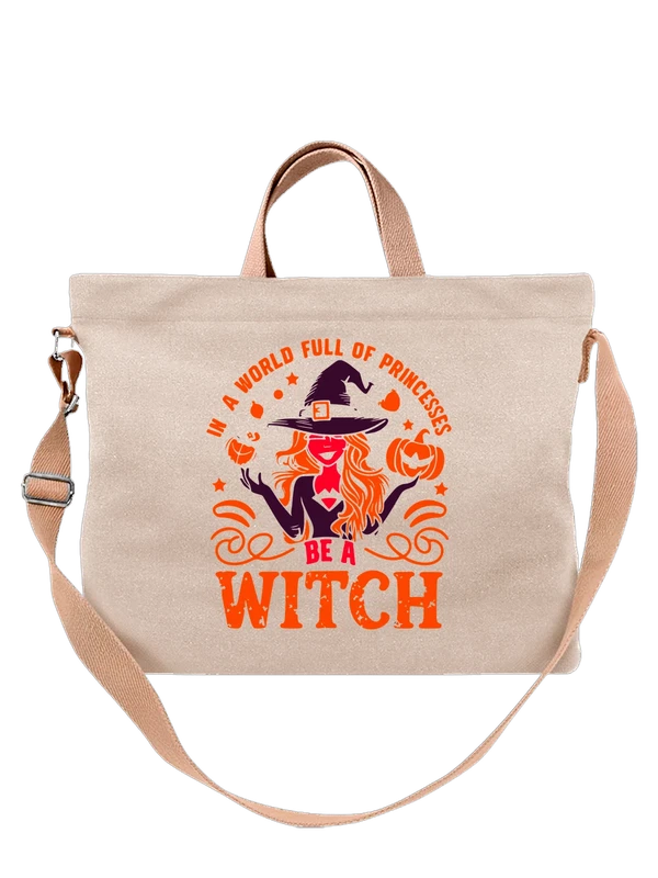 Сумка ведьма Хэллоуин be a witch — Белая, фото 1