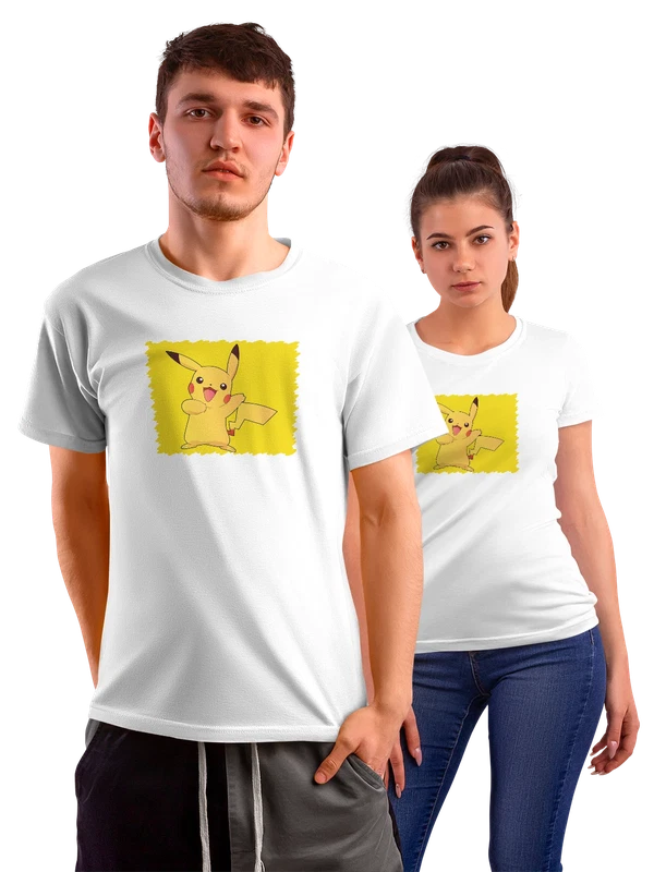 Футболка Anime Pikachu — Белая, фото 1