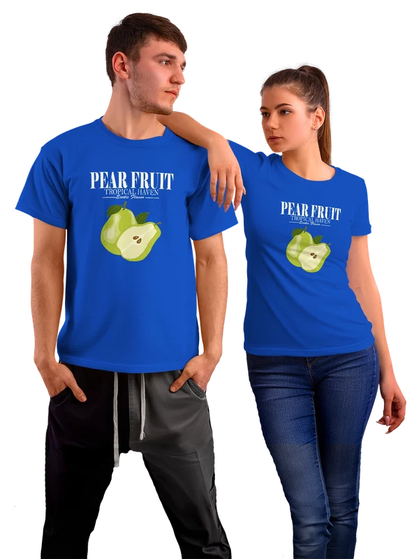 Футболка с грушей pear fruit — Синяя, фото 1