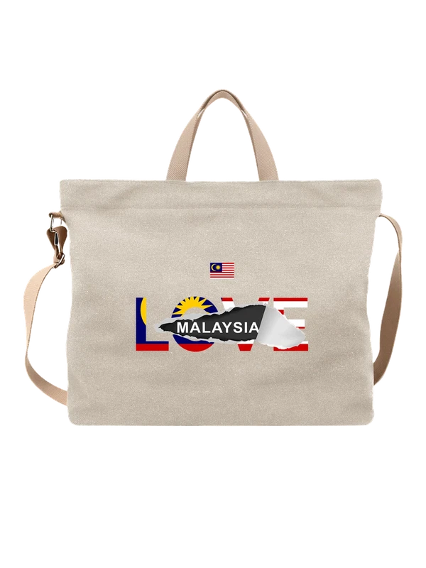 Сумка флаг Малазии Malaysia — Белая, фото 1