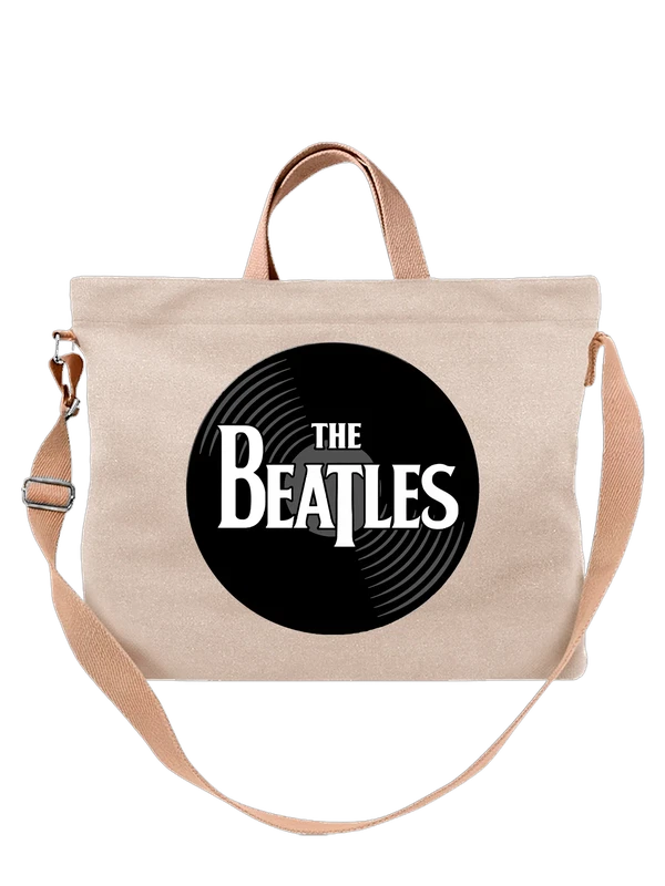 Сумка The Beatles пластинка — Белая, фото 1