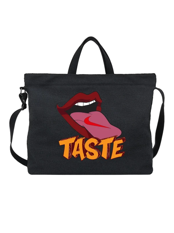 Сумка губы и язык Taste — Чёрная, фото 1