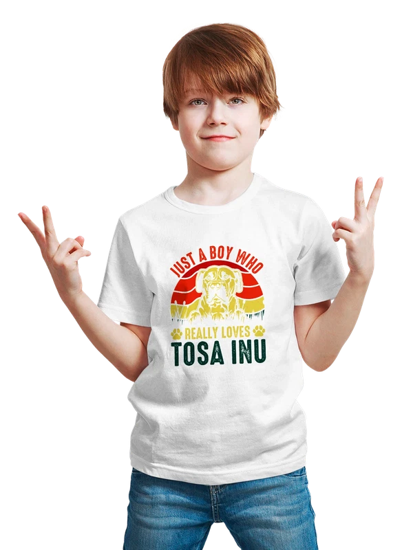 Футболка тоса ину — Белая, фото 1