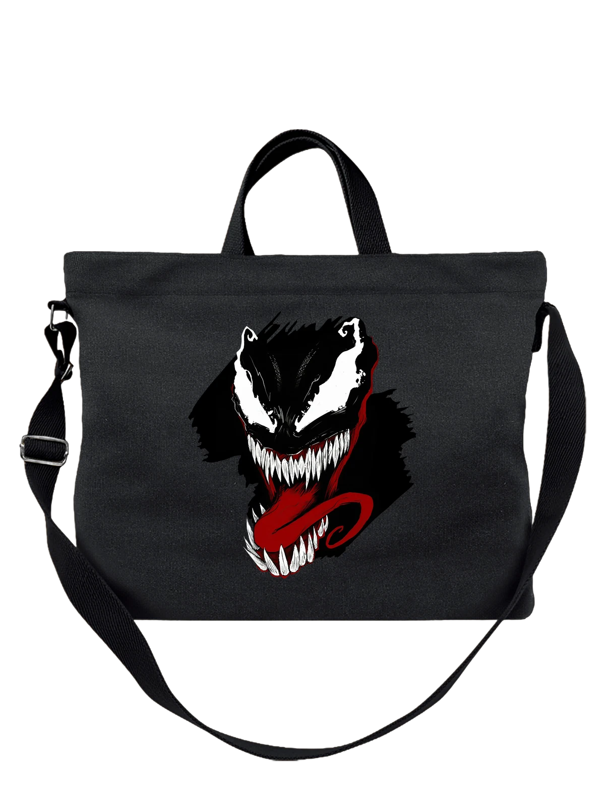 Сумка Веном Venom арт чёрная с принтом — герой фильма — Чёрная, фото 1
