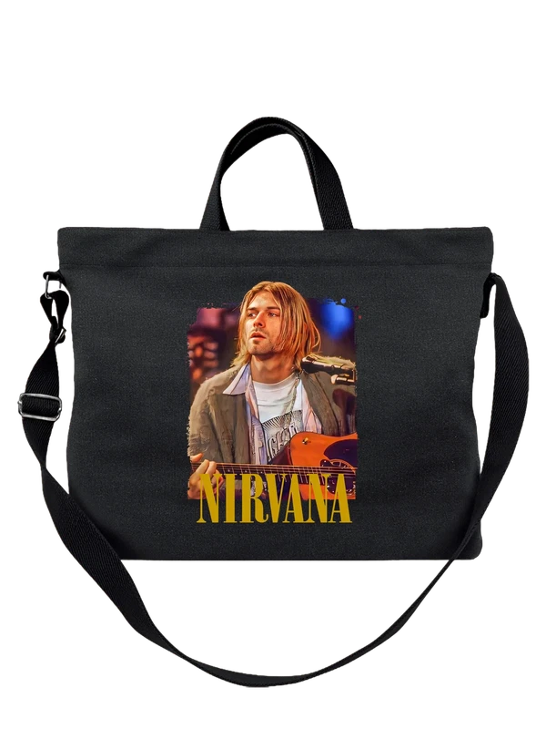 Сумка Nirvana Курт Кобейн — Чёрная, фото 1