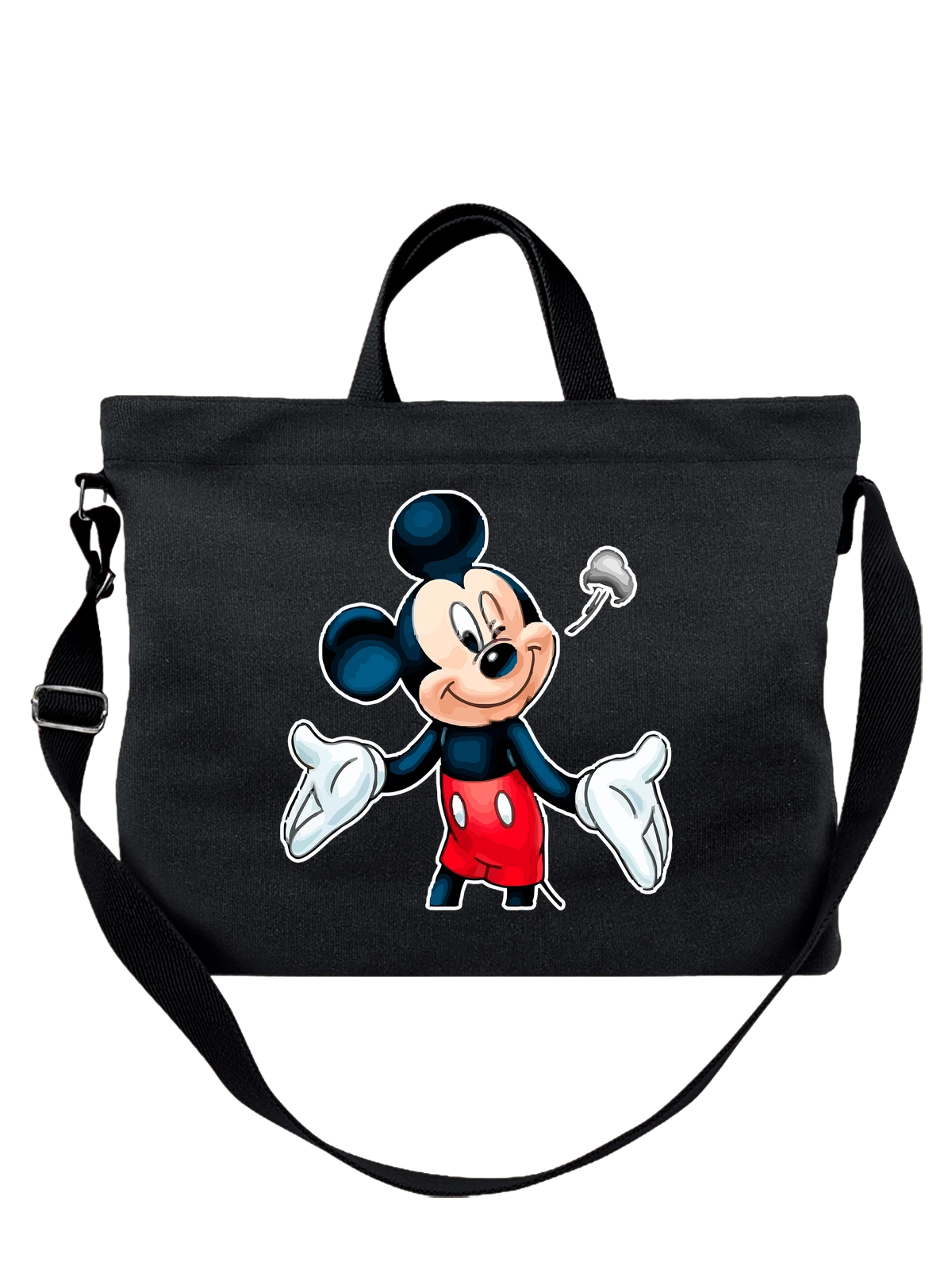 Сумка Микки Маус чёрная с принтом — Disney — Чёрная, фото 1
