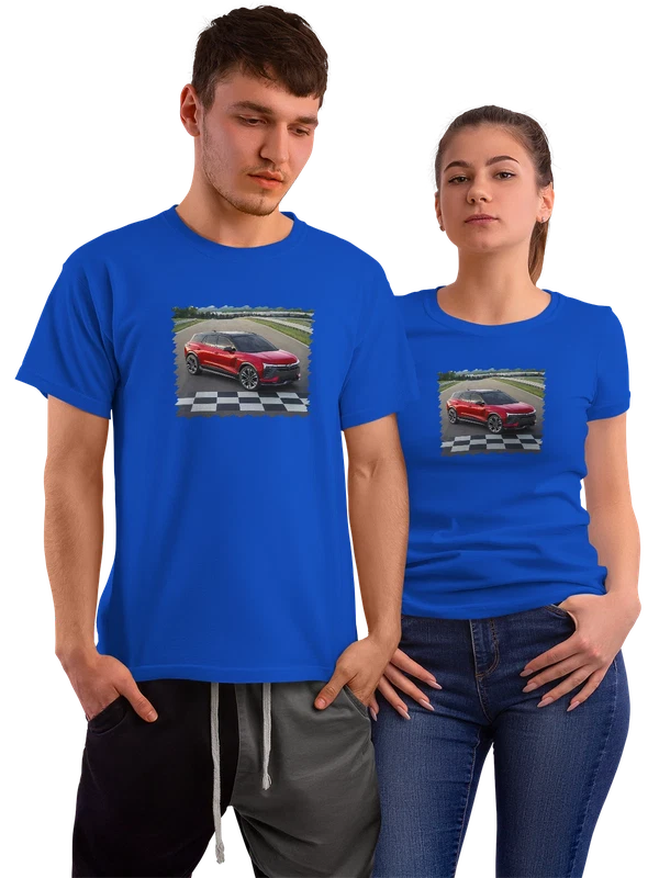 Футболка Chevrolet Blazer Электрический внедорожник — Синяя, фото 1