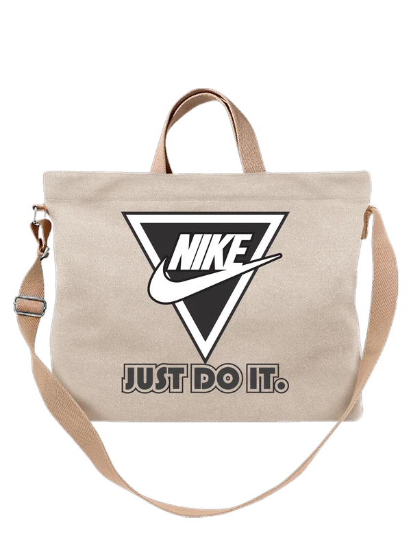 Сумка Nike логотип Just Do It — Белая, фото 1