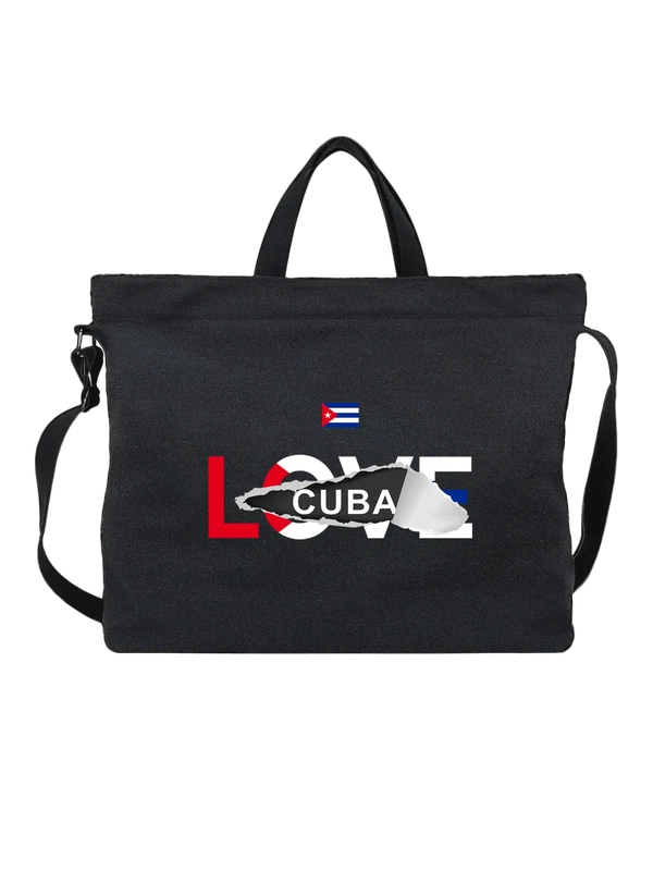 Сумка флаг Кубы Cuba — Чёрная, фото 1