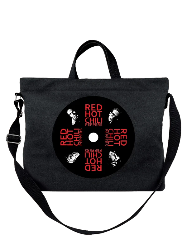 Сумка Red Hot Chili Peppers на пластинке — Чёрная, фото 1