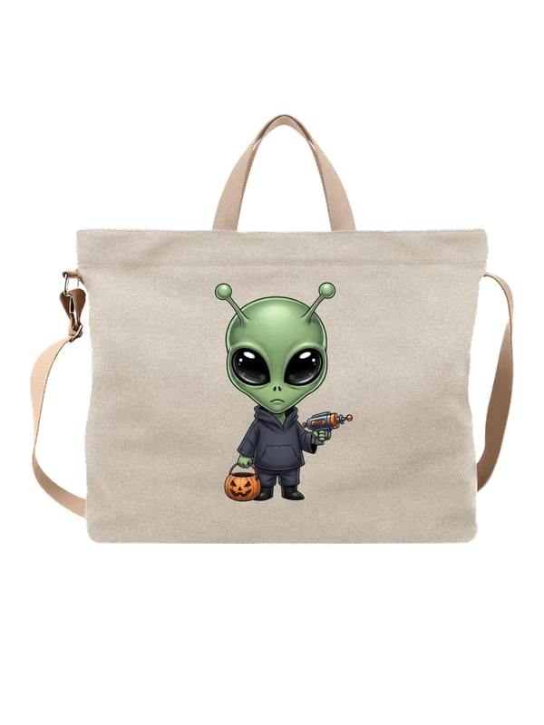 Сумка инопланетянин с игрушечным бластером — Белая, фото 1