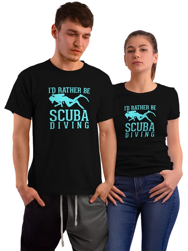 Футболка дайвер scuba diving — Чёрная, фото 1
