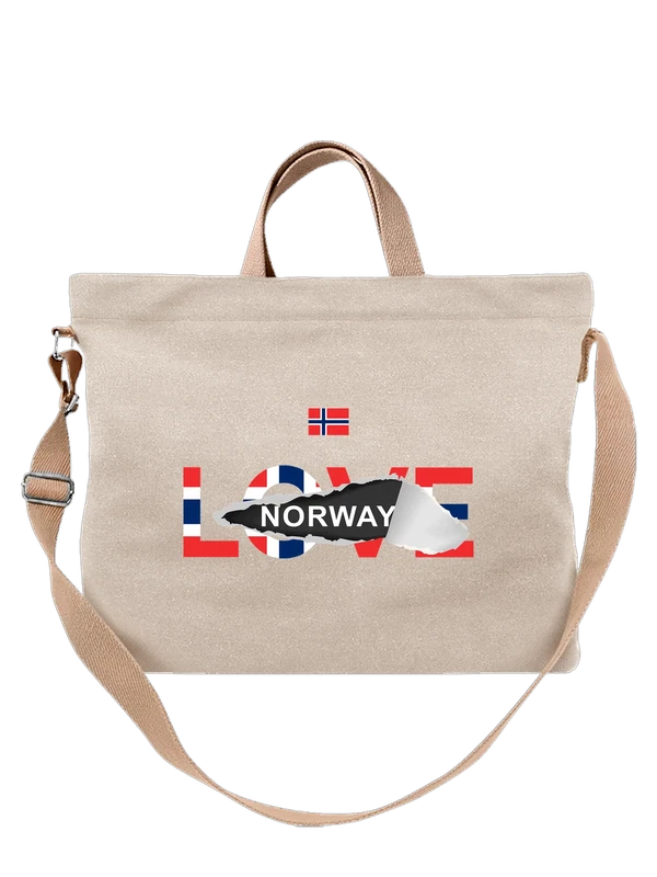 Сумка флаг Норвегии Norway — Белая, фото 1