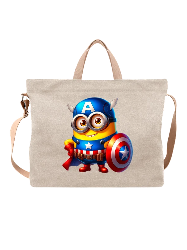 Сумка Миньон Minion Капитан Америка Captain America — Белая, фото 1