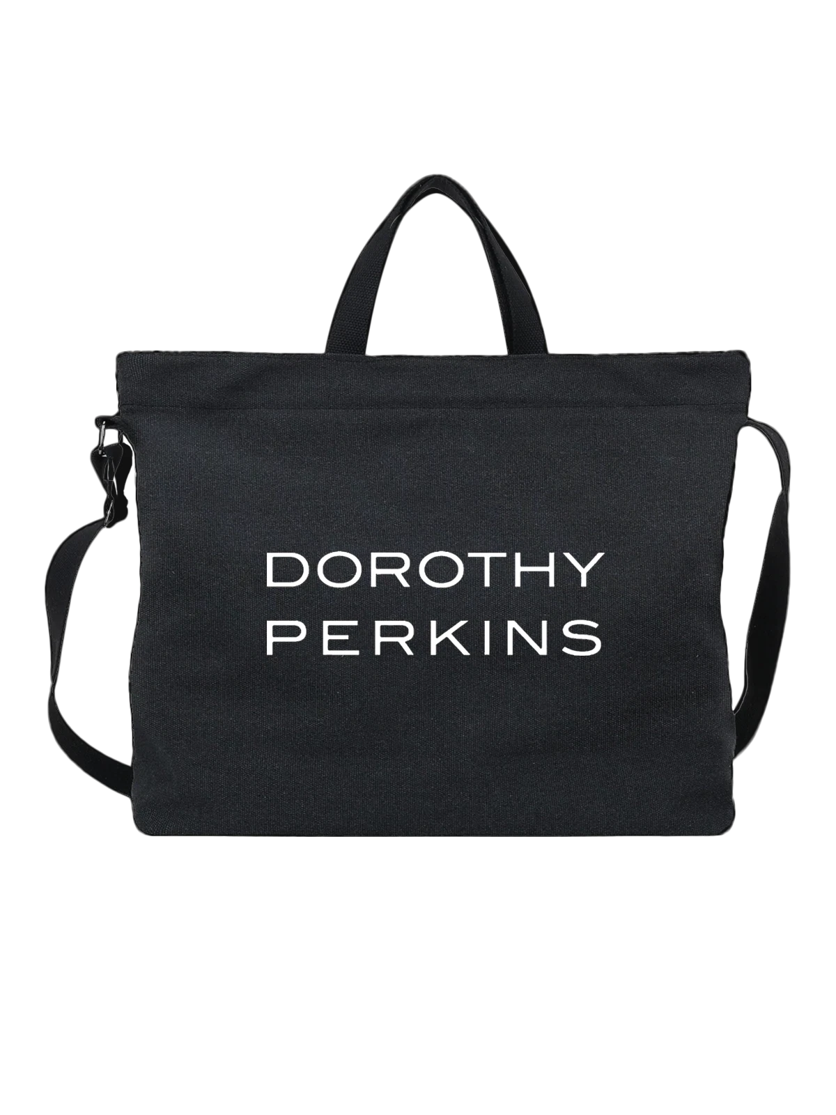 Сумка Dorothy Perkins чёрная с принтом — современная айдентика — Чёрная, фото 1