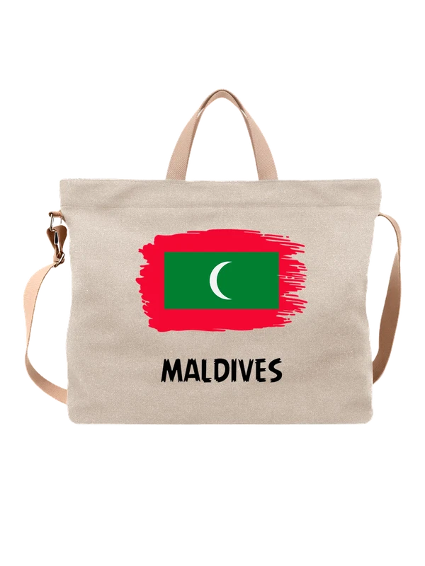 Сумка с флагом Мальдивы Maldives — Белая, фото 1