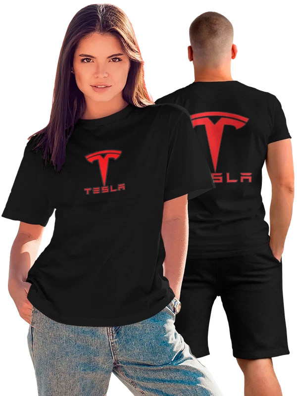 Футболка Tesla — Чёрная, фото 1