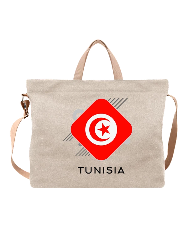 Сумка флаг Туниса Tunisia — Белая, фото 1