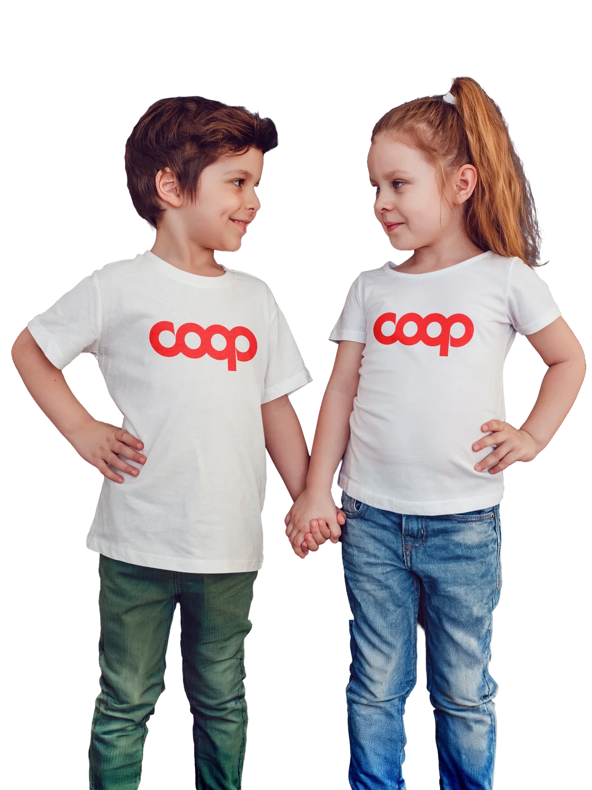 Футболка детская Coop белая с принтом — европейская розница — Белая, фото 1