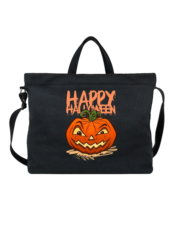 Сумка таква и надпись happy Halloween — Чёрная, фото 1