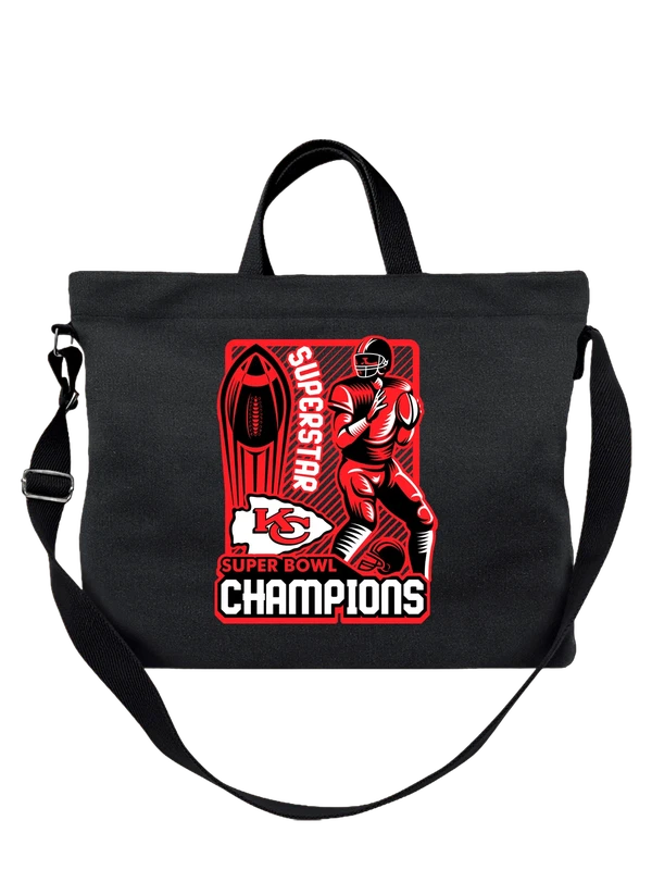 Сумка квотербек Kansas City Chiefs Super Bowl — Чёрная, фото 1