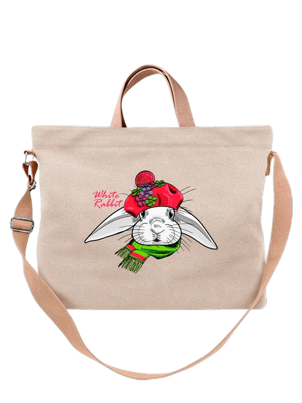 Сумка с кроликом white rabbit — Белая, фото 1