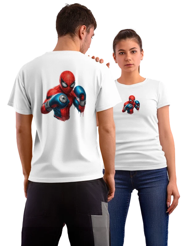 Футболка Человек Паук Spider Man — Белая, фото 1