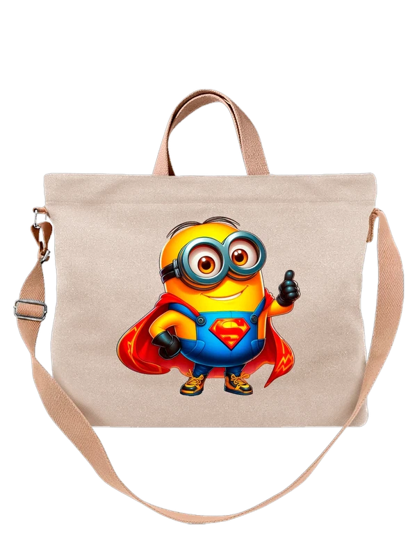 Сумка с Миньоном Minion Суперменом Superman — Белая, фото 1