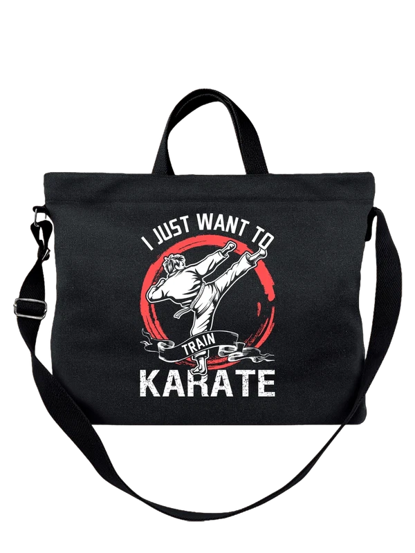 Сумка с каратистом train karate — Чёрная, фото 1