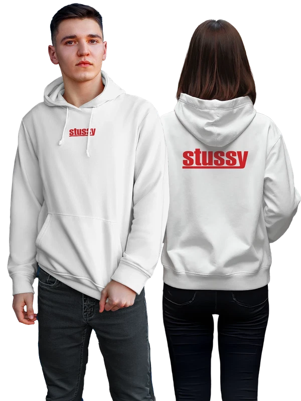 Худи Stussy — Белая, фото 1