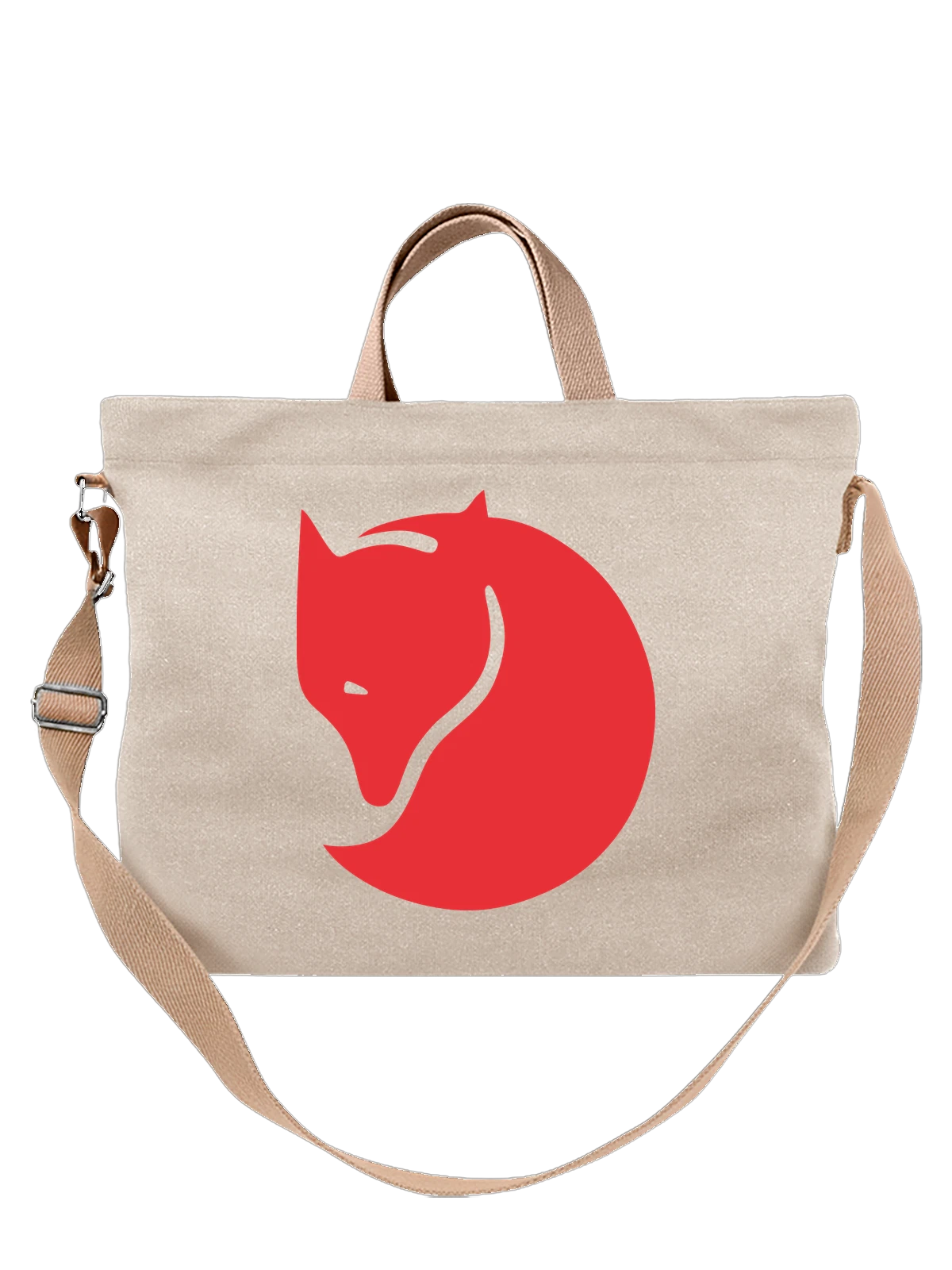 Сумка Fjallraven белая с принтом — походы и природа — Белая, фото 1