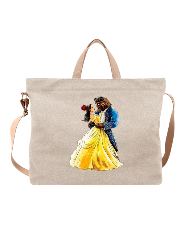 Сумка с Красавицей и чудовищем Beauty and the Beast — Белая, фото 1