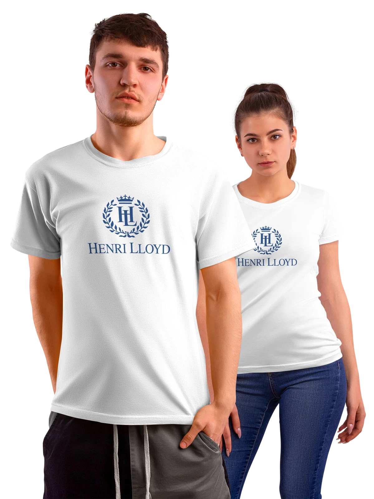 Футболка Henri Lloyd белая с принтом — одноцветный принт — Белая, фото 1
