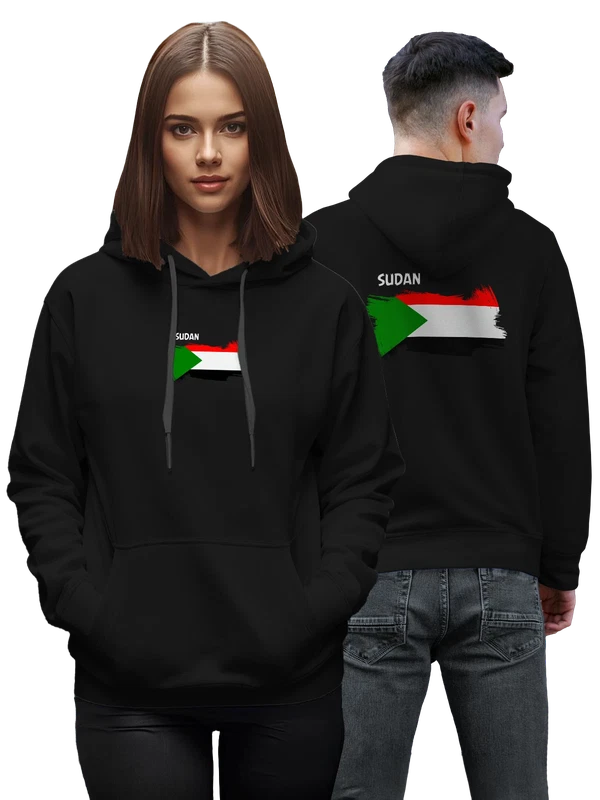 Худи флаг Судана Sudan — Чёрная, фото 1