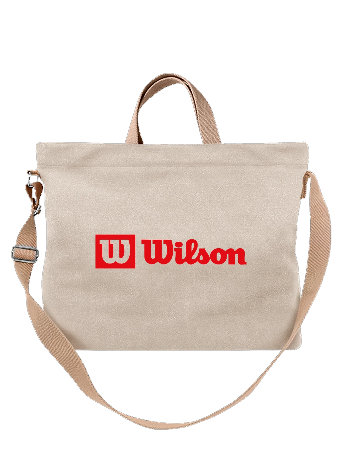 Сумка Wilson белая с принтом — принт для спортсмена — Белая, фото 1