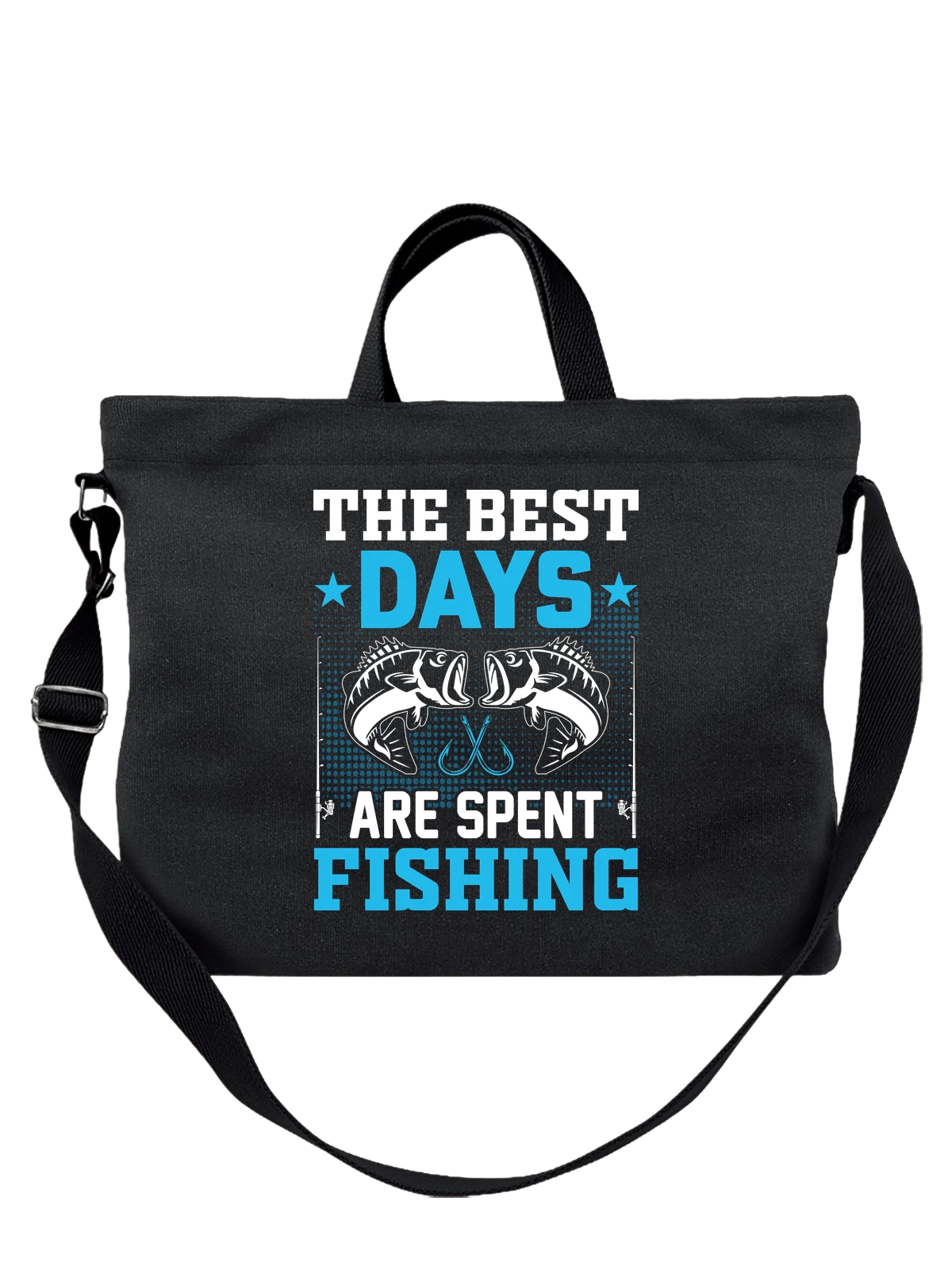 Сумка чёрная с принтом Флаг Аргентины с гербом AFA — символ страны — Чёрная, фото 1