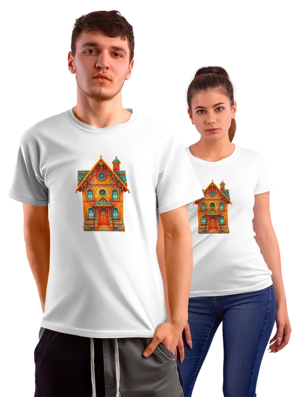 Футболка дом — Белая, фото 1