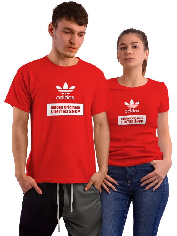 Футболка Adidas — Красная, фото 1