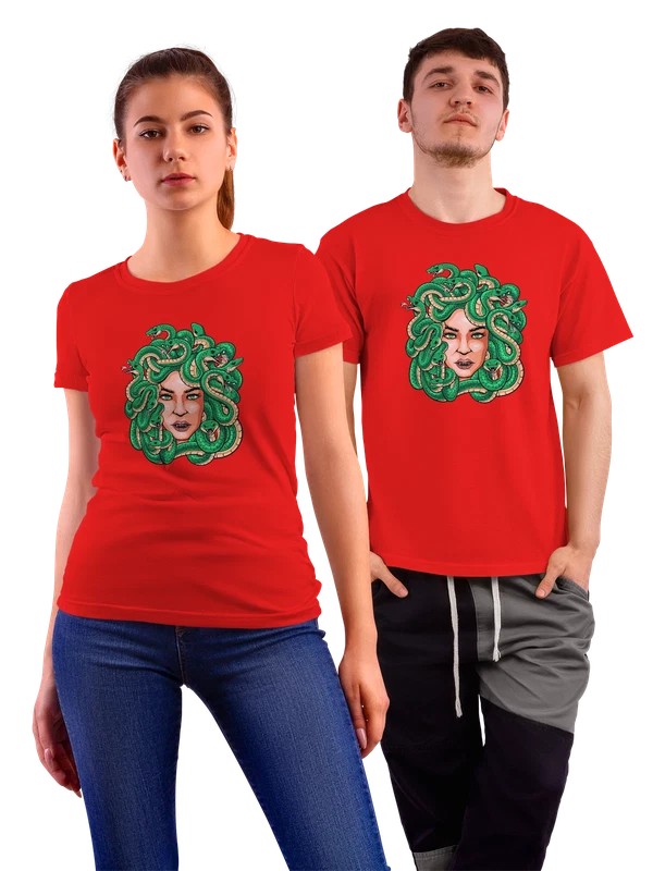 Футболка Медуза Горгона — Красная, фото 1