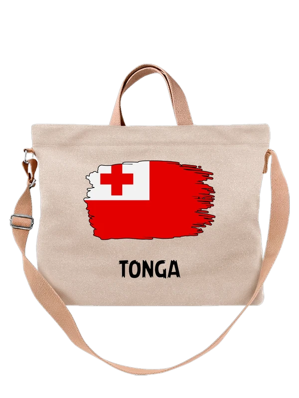 Сумка с флагом Тонга Tonga — Белая, фото 1