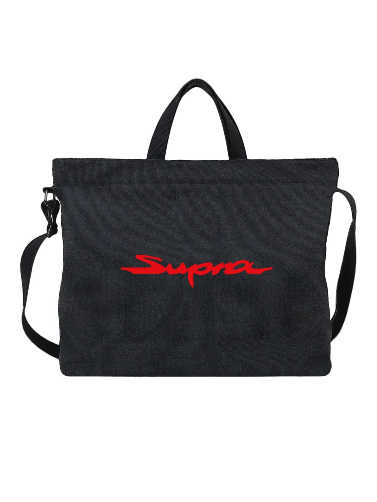 Сумка Supra чёрная с принтом — легендарная модель A80 — Чёрная, фото 1