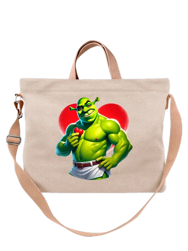Сумка со Шреком Shrek день влюбленных — Белая, фото 1
