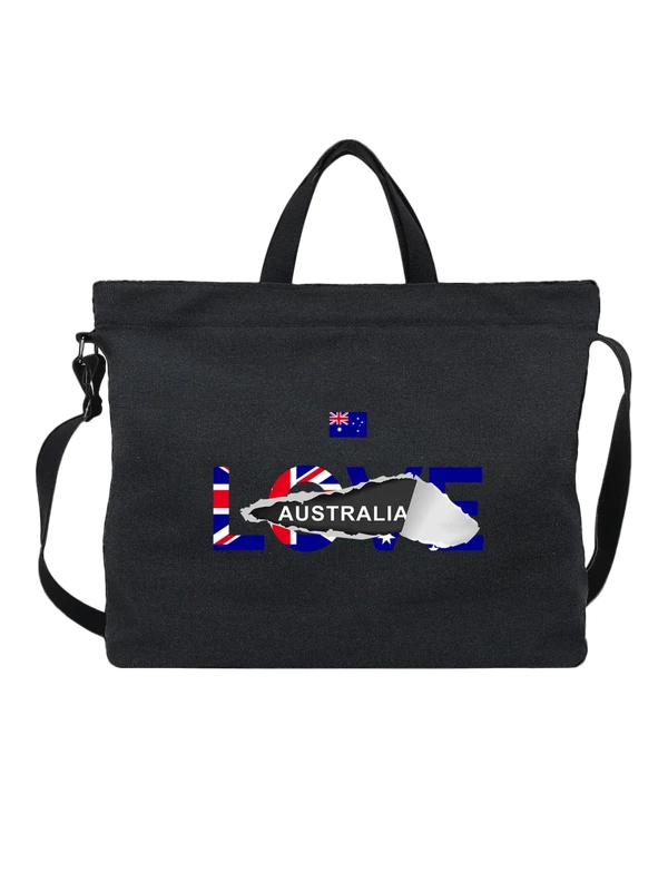 Сумка флаг Австралии Australia — Чёрная, фото 1