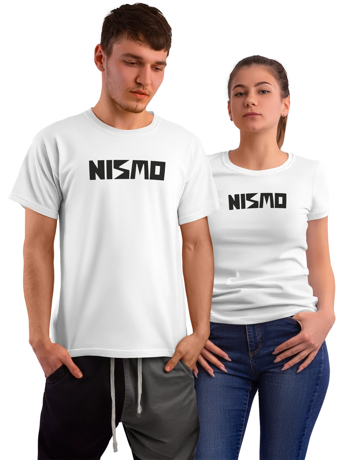 Футболка Nismo белая с принтом — гоночные автомобили — Белая, фото 1