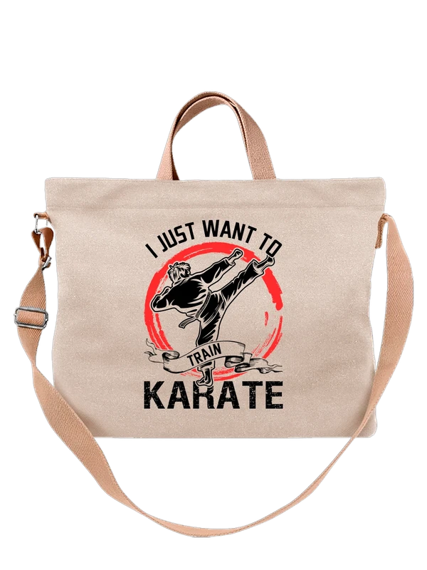 Сумка с каратистом train karate — Белая, фото 1
