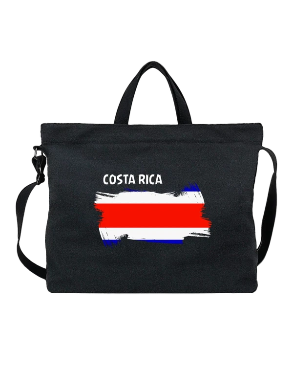 Сумка флаг Коста Рики Costa Rica — Чёрная, фото 1