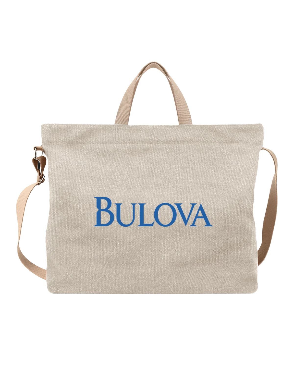 Сумка Bulova белая с принтом — исторический вордмарк — Белая, фото 1